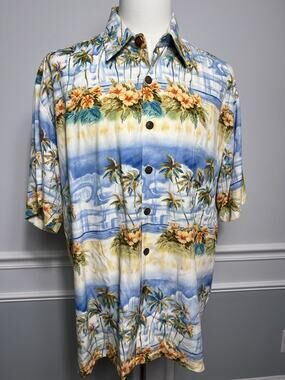 RON ANDERSON Collection By KAHALA (L) Hawaiian Mens Shirt-Vacation-VTG-Beach-EUC